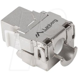 LANBERG LBG KSFA2000 - Módulo KEYSTONE, rj45 CAT.6a ftp 180° socket, plata