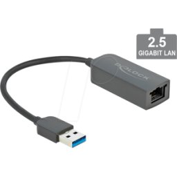 DELOCK 66646 - Tarjeta de red, USB 3.2 Gen 1, 2.5 Gigabit Ethernet, 1 RJ45