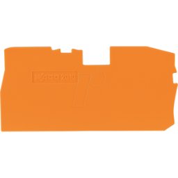 WAGO 2010-7192 - Placa final, 1 mm de espesor, naranja