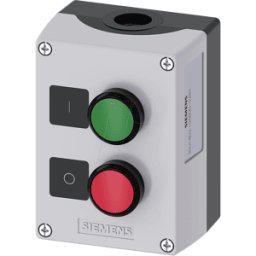 SIEMENS SIE 1802-0AB00 - Pulsador 22 mm - 2 vías, 1 NC/1 NO, rojo/verde