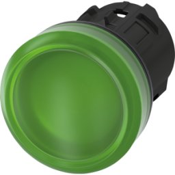 SIEMENS ACT01 6AA40-0AA0 - Avisador luminoso, 22 mm, redondo, plástico, verde, lente
