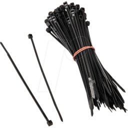 KOLINK 04962 - Juego de corbatas de cable Kolink, 2,5mm x 100mm, negro, 100 pie