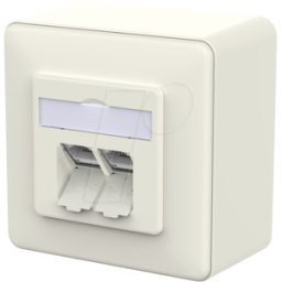METZ CONNECT BTR 130E380002-I - Módulo E-DAT CAT.6a lsa++ 2 puertos AP blanco puro
