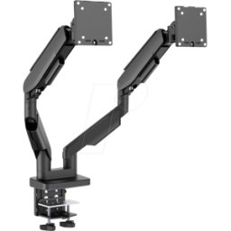 LC POWER LC-EQ-A34B-D - Soporte para monitor, 2 pantallas, 17" a 34", máximo 20 k