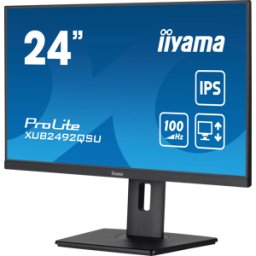 IIYAMA IIY XUB2492QSUB1 - Monitor de 61cm, 1440p/2K, altavoz, USB, pivote