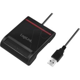 LOGILINK CR0047 - Lector de tarjetas Smart ID USB 2.0, negro