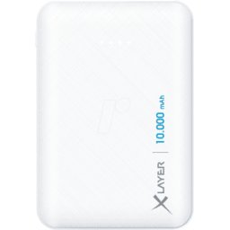 XLAYER 217285 - Powerbank, Micro, Li-Po, 10000 mAh, USB-C, blanco