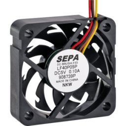 SEPA LF40P12P - Ventilador axial, 40x40x10mm, 12V, rpm: 7500