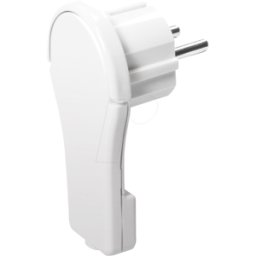 LOGILINK LPS228 - Enchufe de red, CEE7/7, 90°, plano, blanco