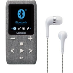 LENCO XEMIO861GY - Reproductor de MP3, radio de FM, Bluetooth, batería, gris