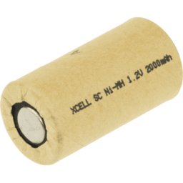 XCELL XC 131884 SC P - Célula industrial, NiMH, Sub-C, 1,2 V, 2000 mAh, Flat Top