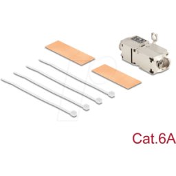 DELOCK 88198 - Conector de cable de red, LSA Cat.6a, STP, sin herramientas