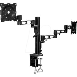 LOGILINK BP0074 - Soporte para monitor, 2 pantallas, 13-26", montaje en mesa