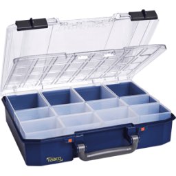 RAACO 145589 - Caja de surtido, Carrylite 80 DLU, 337 x 82 x 278 mm, 12 compart