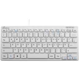 MEDIARANGE MR OS113 - Teclado, USB, blanco, plano