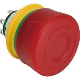 IDEC ID LV3SG02Q4R - Botón de parada de emergencia, 16 mm, iluminado, parada d