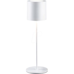 PAULMANN PLM 76999 - Luz a batería Tuni, IP44, atenuable, 2700 K, blanco mate