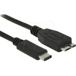 DELOCK 83676 - Cable USB 3.1, conector macho C a conector macho Micro B, 0,5 m