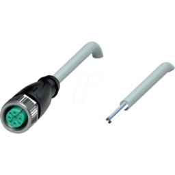 PEPPERL+FUCHS P+F V15-G-2M-PUR - Caja de cables, M12, 5 polos, extremo libre 2 m