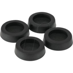 INLINE INL 59909B - Patas de goma para caja de PC, 4-pack, negro