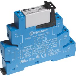 FINDER FIN 38.52.7 12V - Relé de acoplamiento, 2 contactos inversores, 12 V CC sensitivo