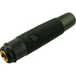 HIRSCHMANN TEST & MEASUREMENT KUN 30 AU SW - Acoplamiento, 4 mm , hasta 2,5 mm², chapado en oro, negro