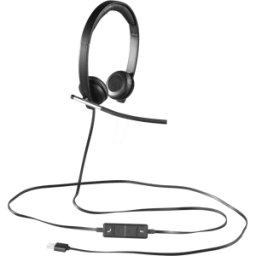 LOGITECH H650E S - Auriculares, USB, estéreo, H650E
