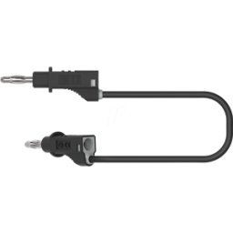 ELECTRO PJP PJP 2110-50SW - Cable de prueba, 0,75 mm², 0,5 m, negro, apilable
