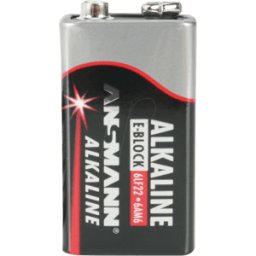 ANSMANN ANS RED 2X9V - Red, pila alcalina, bloque de 9 V, paquete de 2