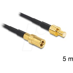 DELOCK 88649 - Cable de antena RF, conector macho SMB > conector hembra SMB, 5