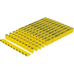 DELOCK 18303 - Marcador para cables clips a-Z amarillo 260 piezas