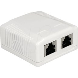 DELOCK 86197 - Toma de red 2xRJ45 LSA CAT.6a