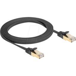 DELOCK 80326 - Cable de red plano RJ45 Cat.6A S/FTP 2 m