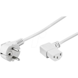 GOOBAY NKSK 150 WS GEW - Cable de red, conector con toma de tierra, rosca, 1,5 m, ws, ros