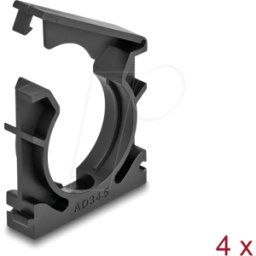 DELOCK 60488 - Soporte para funda de cable con clip de bloqueo 34,5 mm 4 piezas