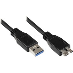 GOOD CONNECTIONS GC 2710-MB005 - Cable USB 3.0, conector macho a a conector macho Micro B, 0,5 m