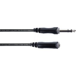 CORDIAL EM 3 VK - Cable de audio, conector estéreo de 6,3 mm > conector estéreo de