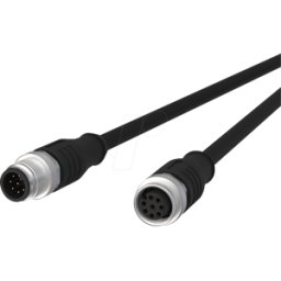 METZ CONNECT MC 142MHA12020 - Cable de sensor, M12, 8 polos, ac > KU, 2 m