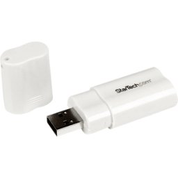 STARTECH.COM ST ICUSBAUDIO - Tarjeta de sonido, externa, USB 2,0 tipo A, blanco