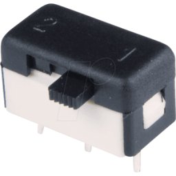 APEM SS 25539 N - Slide switch, angled, pitch 5.08, 1 x ON–OFF–ON