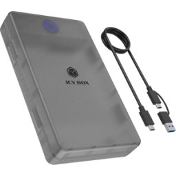 ICYBOX ICY IB-388-CU3 - Caja de disco duro para 2,5"/3,5" SATA SSD/HDD