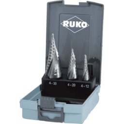 RUKO 101026RO - Juego de taladro paso, 4,0 - 30,0 mm, 3 piezas