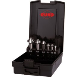 RUKO 102890RO - UC Countersink Set 4S HSS, 6 piezas