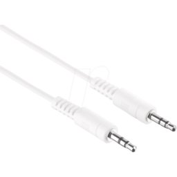 HDSUPPLY HDS C011-001-V2 - Cable de audio, conector jack de 3,5 mm, 0,1 m, blanco