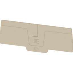 WEIDMÜLLER AEP 4C 6 - A-series, end plate, AEP 4C 6, beige