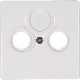 KOPP EL VEN 491929185 - Cubierta para caja de antena - triple, VENECIA, blanco puro