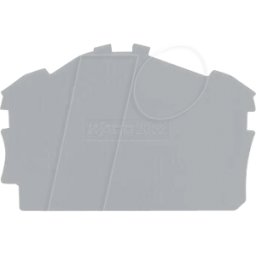 WAGO 2002-6391 - Extremo y placa intermedia; 0,8 mm de espesor, gris