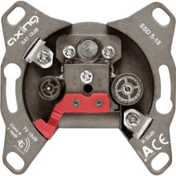 AXING SSD 5-18 - Toma de antena, SAT, pasante, 18 - 20 dB