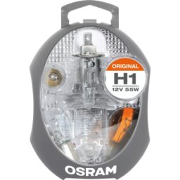 OSRAM AUTOMOTIVE KFZ BOX H1 - Juego de iluminación para VEHÍCULOS, H1, 9 piezas
