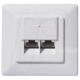 SHIVERPEAKS SHVP 74276 - CAT.6A cajas de conexiones SET 2 veces blanco puro